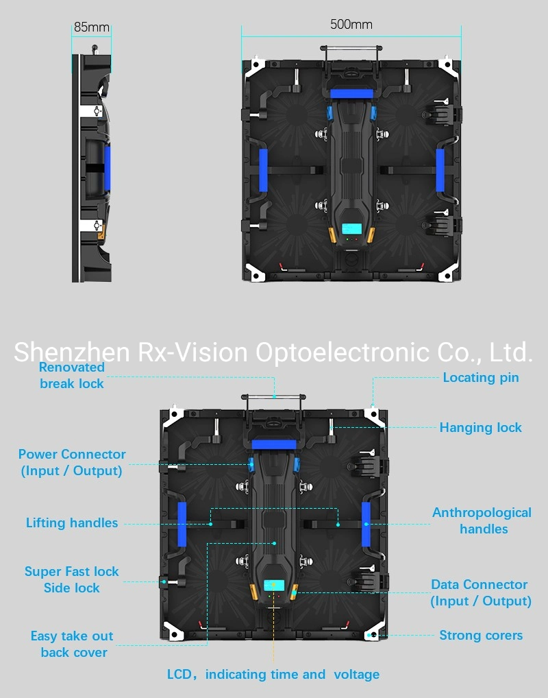 25 Sqm LED Screen P3.91, Indoor, 500 X 500 mm, Rental, Curved, Front Maintenance with Magnet, SMD Pixels