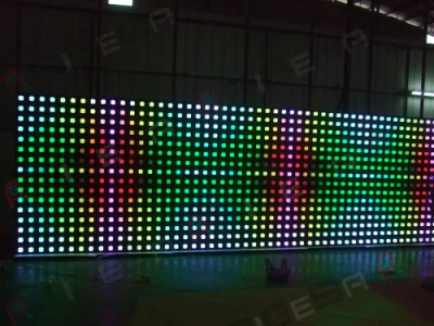 Rigeba Disco DJ Party Stage 1*1m 10mm Pixel LED Digital Mur Rideau Écran Lumière pour Événements