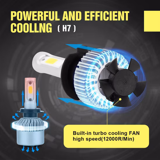 S1 X3 C6 S2 H7 H13 LED Auto Light avec phare LED de voiture 9006 9005 H1 H3 5202 et kit xénon 3000K H11 Ampoule